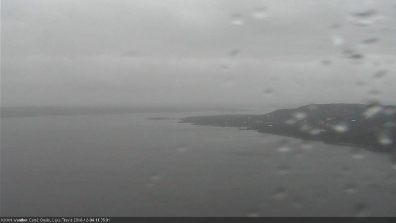 Lake Travis webcam, December 4, 2016 10:25 AM CT