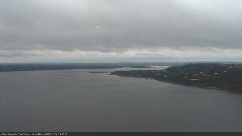 Lake Travis webcam, December 4, 2016 12:50 PM CT