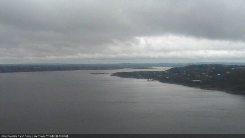 Lake Travis webcam, December 4, 2016 12:55 PM CT