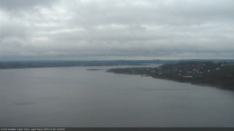 Lake Travis webcam, December 4, 2016 1:10 PM CT