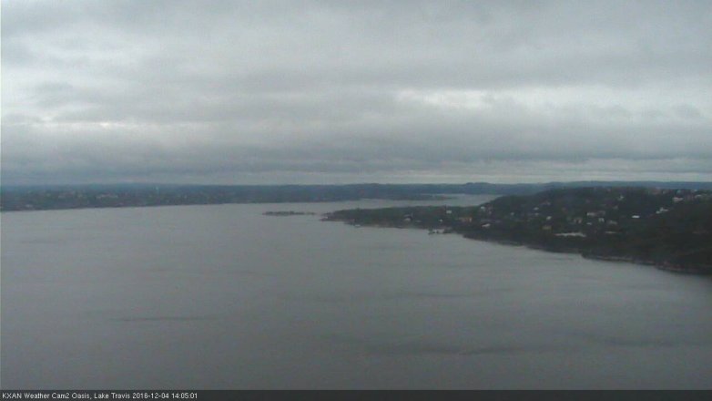 Lake Travis webcam, December 4, 2016 1:30 PM CT