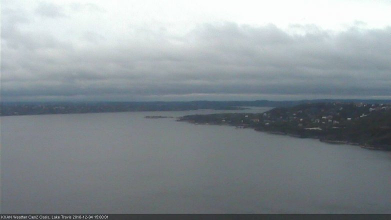 Lake Travis webcam, December 4, 2016 2:15 PM CT