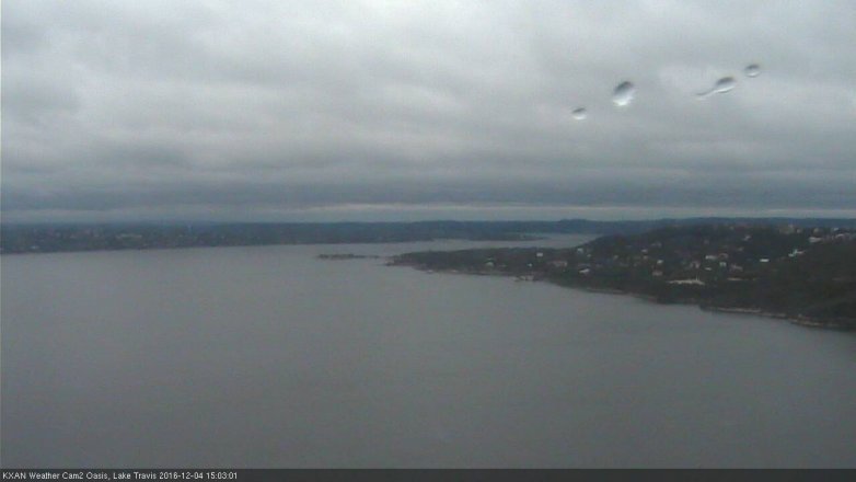Lake Travis webcam, December 4, 2016 2:35 PM CT