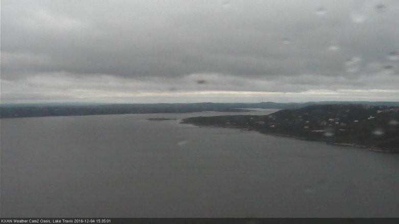 Lake Travis webcam, December 4, 2016 2:40 PM CT