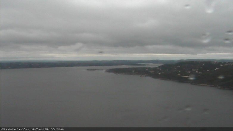 Lake Travis webcam, December 4, 2016 2:55 PM CT