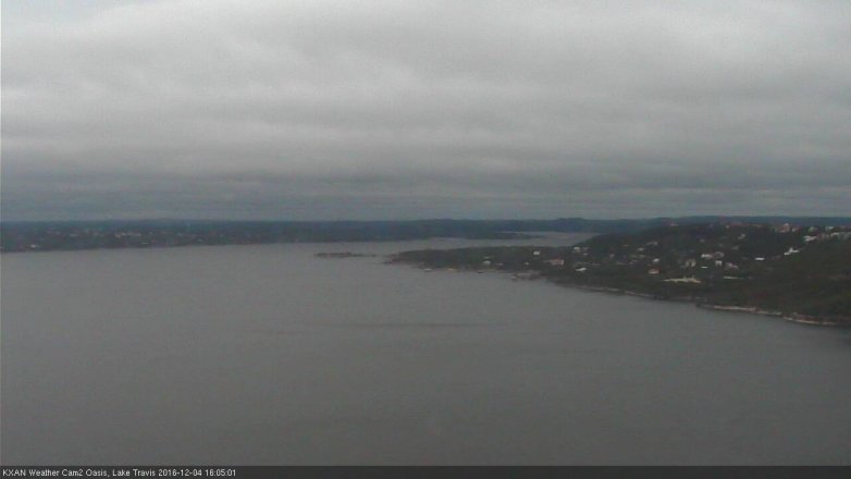 Lake Travis webcam, December 4, 2016 3:10 PM CT