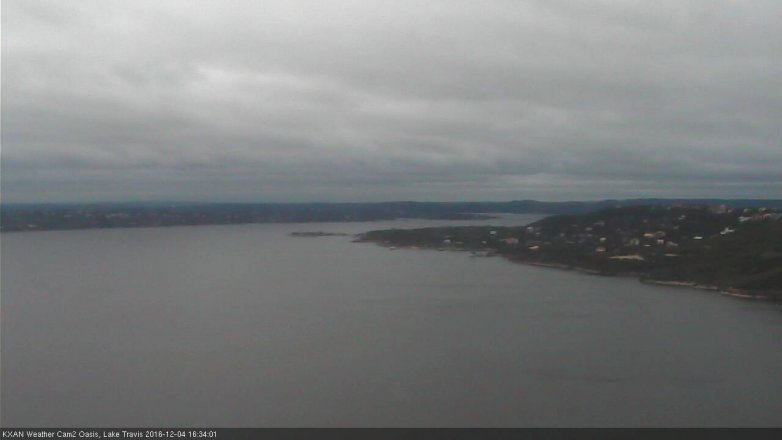 Lake Travis webcam, December 4, 2016 3:50 PM CT