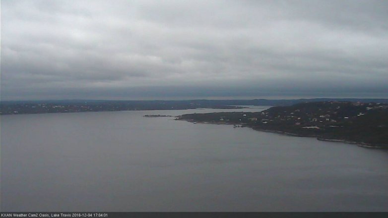Lake Travis webcam, December 4, 2016 4:30 PM CT