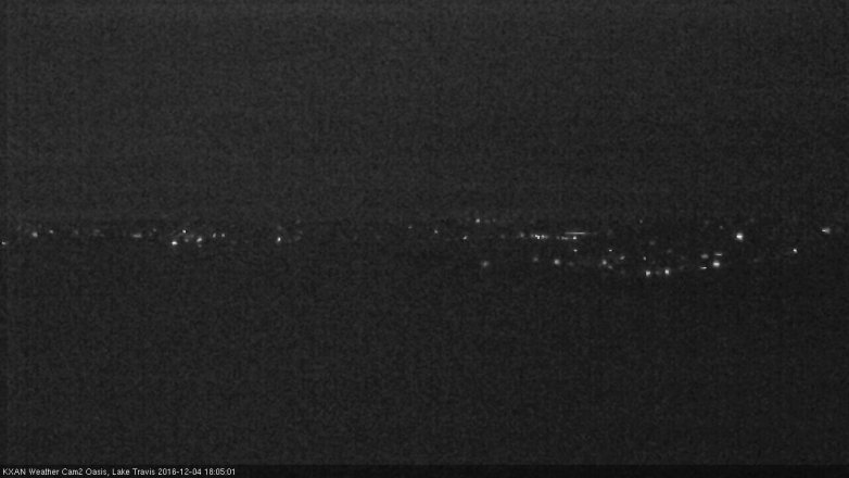 Lake Travis webcam, December 4, 2016 5:30 PM CT
