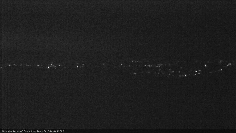 Lake Travis webcam, December 4, 2016 6:15 PM CT