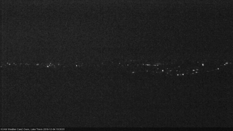 Lake Travis webcam, December 4, 2016 6:45 PM CT