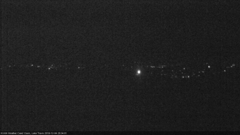Lake Travis webcam, December 4, 2016 7:45 PM CT