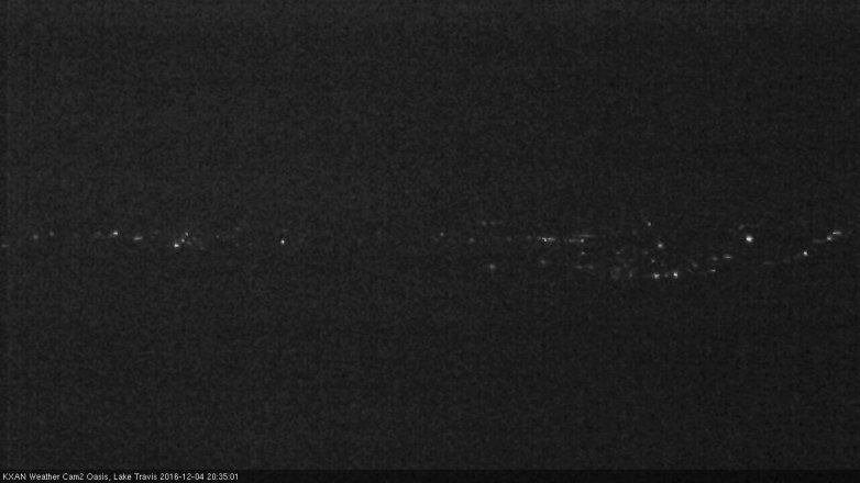 Lake Travis webcam, December 4, 2016 7:55 PM CT