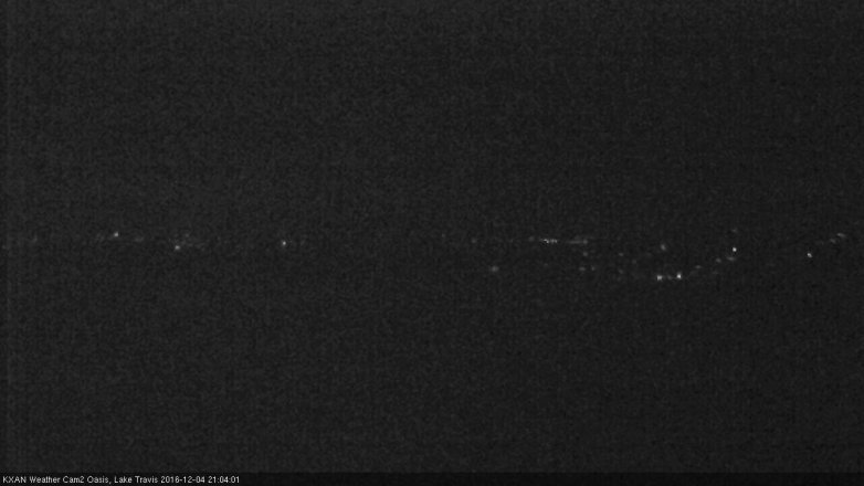 Lake Travis webcam, December 4, 2016 8:15 PM CT