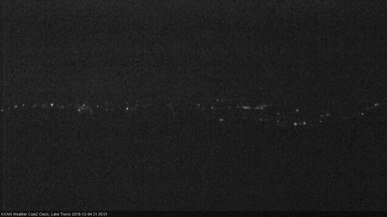 Lake Travis webcam, December 4, 2016 8:45 PM CT