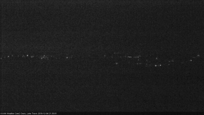 Lake Travis webcam, December 4, 2016 8:55 PM CT