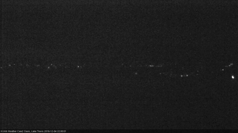 Lake Travis webcam, December 4, 2016 9:05 PM CT