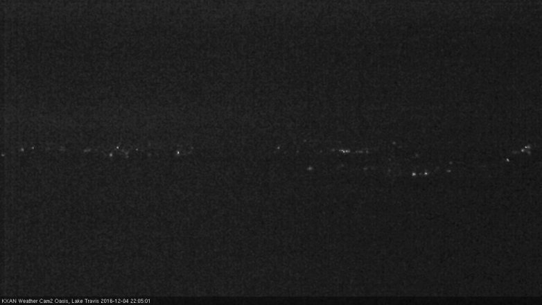 Lake Travis webcam, December 4, 2016 9:15 PM CT