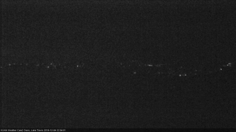 Lake Travis webcam, December 4, 2016 9:25 PM CT