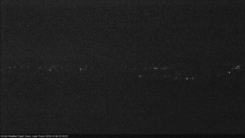 Lake Travis webcam, December 4, 2016 9:35 PM CT