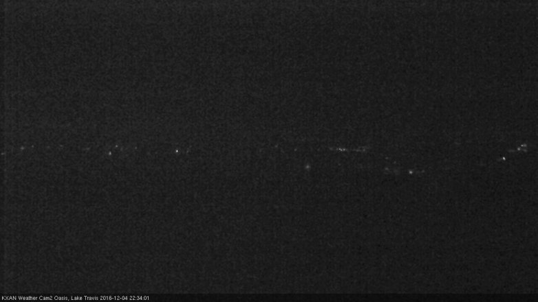 Lake Travis webcam, December 4, 2016 9:55 PM CT