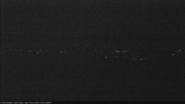 Lake Travis webcam, December 4, 2016 10:25 PM CT