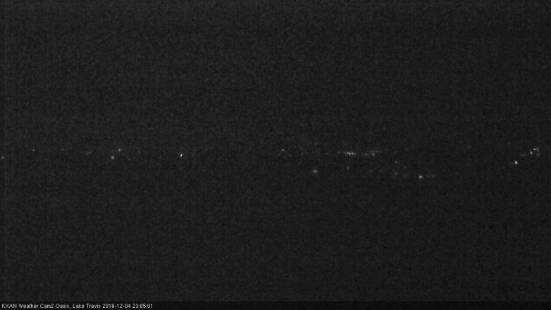 Lake Travis webcam, December 4, 2016 10:30 PM CT
