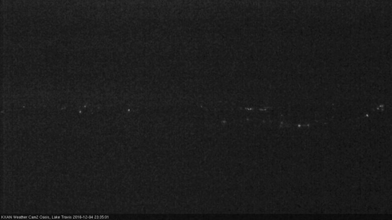 Lake Travis webcam, December 4, 2016 11:05 PM CT