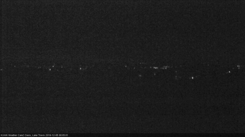 Lake Travis webcam, December 4, 2016 11:35 PM CT