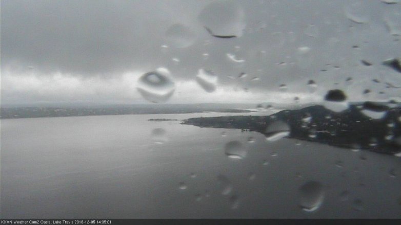 Lake Travis webcam, December 5, 2016 1:40 PM CT
