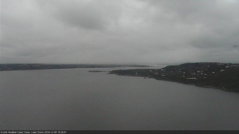 Lake Travis webcam, December 5, 2016 3:00 PM CT