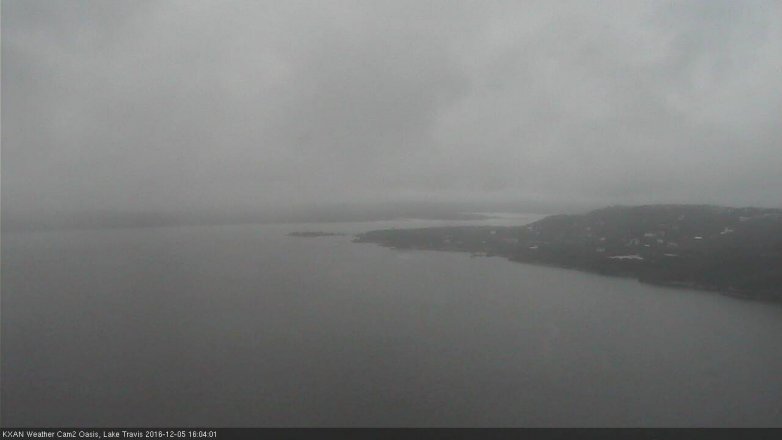 Lake Travis webcam, December 5, 2016 3:25 PM CT