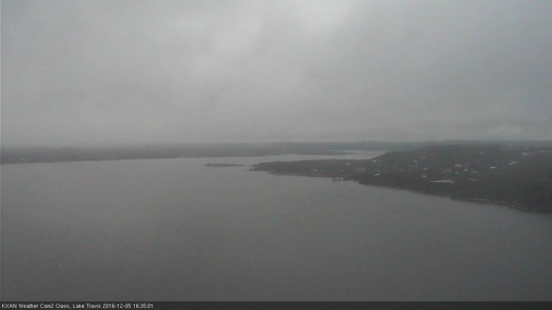 Lake Travis webcam, December 5, 2016 3:45 PM CT