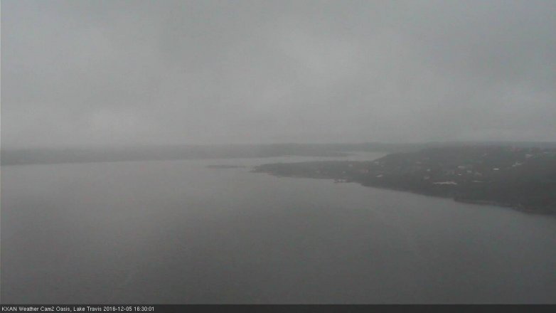Lake Travis webcam, December 5, 2016 4:00 PM CT