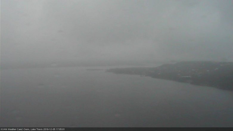 Lake Travis webcam, December 5, 2016 4:20 PM CT