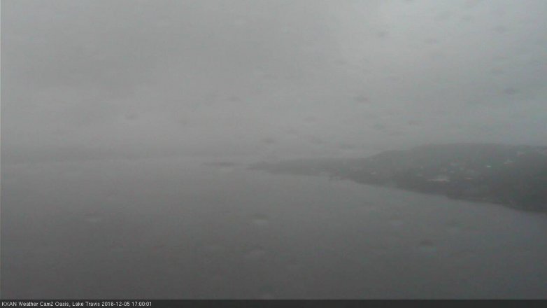 Lake Travis webcam, December 5, 2016 4:30 PM CT