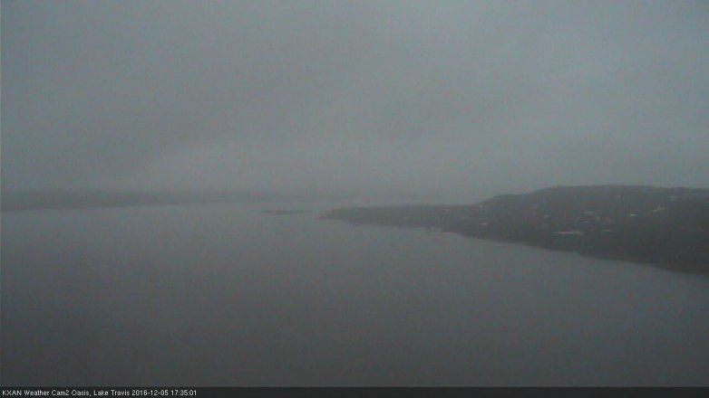 Lake Travis webcam, December 5, 2016 4:45 PM CT