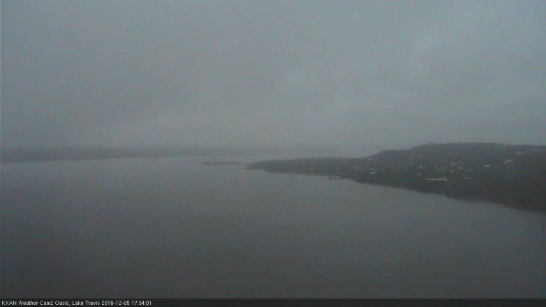 Lake Travis webcam, December 5, 2016 5:05 PM CT