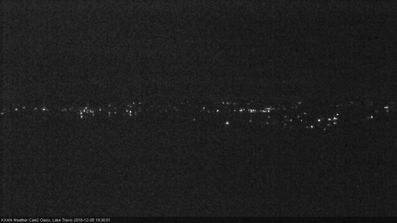 Lake Travis webcam, December 5, 2016 6:40 PM CT