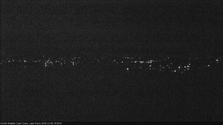 Lake Travis webcam, December 5, 2016 6:50 PM CT