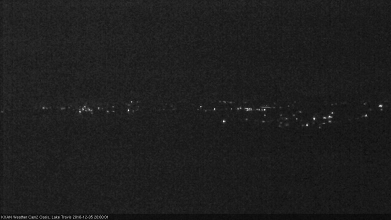 Lake Travis webcam, December 5, 2016 7:05 PM CT