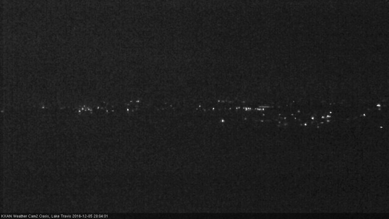 Lake Travis webcam, December 5, 2016 7:20 PM CT