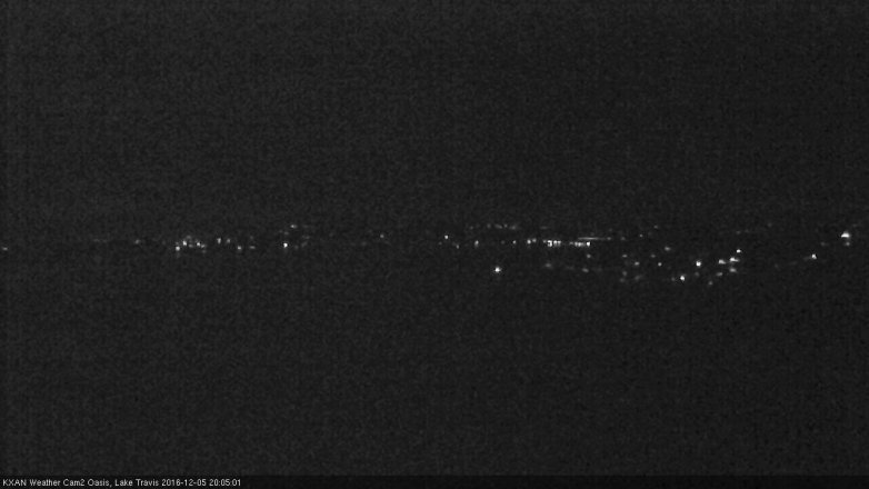 Lake Travis webcam, December 5, 2016 7:35 PM CT