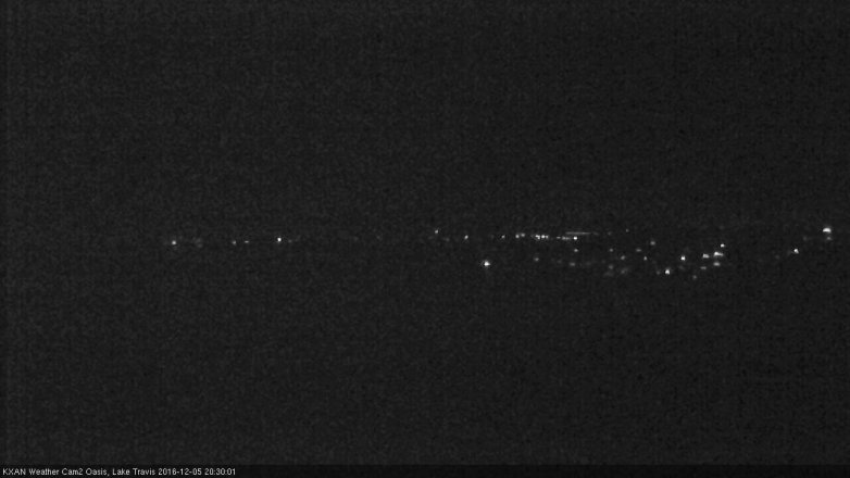 Lake Travis webcam, December 5, 2016 7:40 PM CT