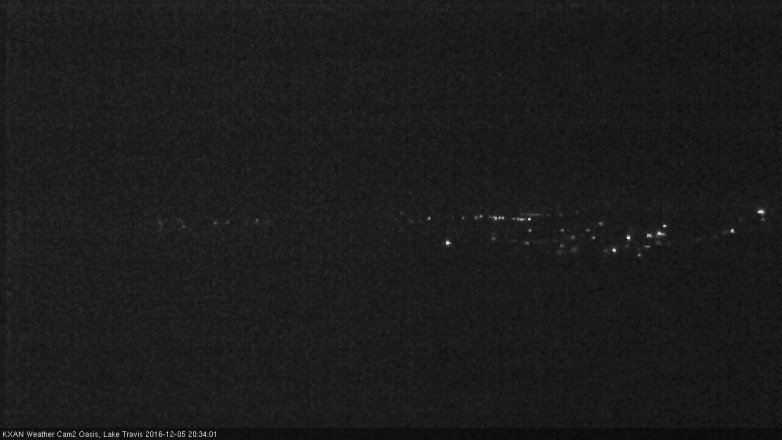 Lake Travis webcam, December 5, 2016 7:50 PM CT