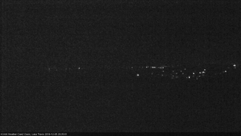 Lake Travis webcam, December 5, 2016 7:55 PM CT