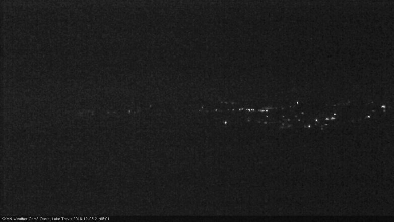 Lake Travis webcam, December 5, 2016 8:15 PM CT