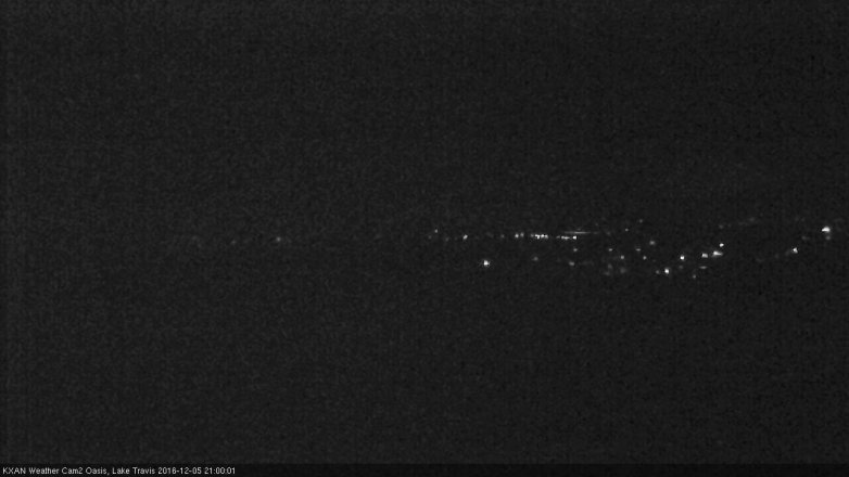 Lake Travis webcam, December 5, 2016 8:20 PM CT