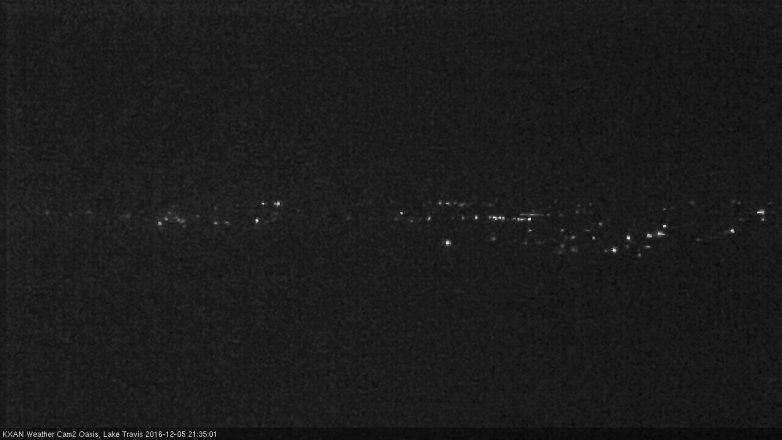 Lake Travis webcam, December 5, 2016 8:45 PM CT