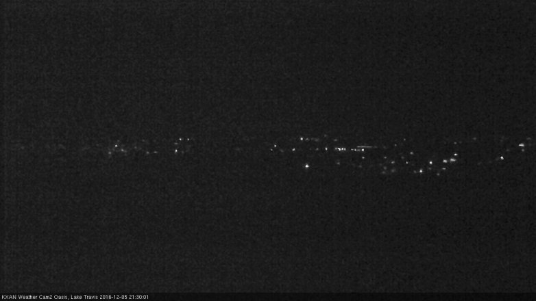 Lake Travis webcam, December 5, 2016 8:50 PM CT